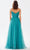 Tarik Ediz 52078 - V-Neck Ruched A-Line Prom Gown Prom Dresses