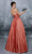 Tarik Ediz - 96047 Strapless Ruched Pleated Taffeta A-Line Gown Prom Dresses