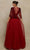 Tarik Ediz - 98053 Cape Sleeve Plunging A-Line Gown Mother of the Bride Dresses