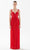 Tarik Ediz 98216 - Sweetheart Pleated Prom Gown Prom Dresses 00 / Red