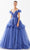 Tarik Ediz 98245 - Off-Shoulder Tulle Evening Gown Prom Dresses