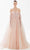 Tarik Ediz 98285 - Off Shoulder Tulle Evening Gown Evening Dresses 00 / Ice Pink