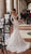 Tarik Ediz - Beaded Lace Illusion Off Shoulder Mermaid Gown 93623 CCSALE 10 / Ivory