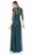 Terani Couture - 1623M1860 Quarter Sleeve Shimmering Long Gown - 1 pc Hunter Green In Size 10 Available CCSALE 10 / Hunter Green