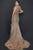 Terani Couture - 2011GL2423 Fringed Queen Anne Trumpet Evening Gown Pageant Dresses