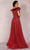 Terani Couture 2027GL3240 - Off-Shoulder Feather Long Dress Evening Dress