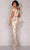 Terani Couture 2111E5285 - Off-Shoulder Pleated Neckline Long Dress Evening Dressses