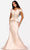 Terani Couture 231E0509 - Beaded Peplum Evening Gown Special Occasion Dress 00 / Champagne