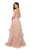 Terani Couture - Ruched Sweetheart Ruffled Dress 1912P8273 CCSALE 6 / Blush