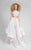 Terani Couture - Two-Piece High Collar Gown with Lace Appliques 1711P2713 Special Occasion Dress 00 / Ivory Nude