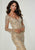 Tiffany Designs - Jeweled Long Sleeve Plunging Sheath Gown 46140 CCSALE 2 / Champagne