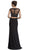 Two Piece Illusion Bateau Sheath Prom Dress Dress