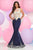 Zoey Grey 30882 Illusion Embroidered Lace Mermaid Gown CCSALE 16 / Navy/Silver